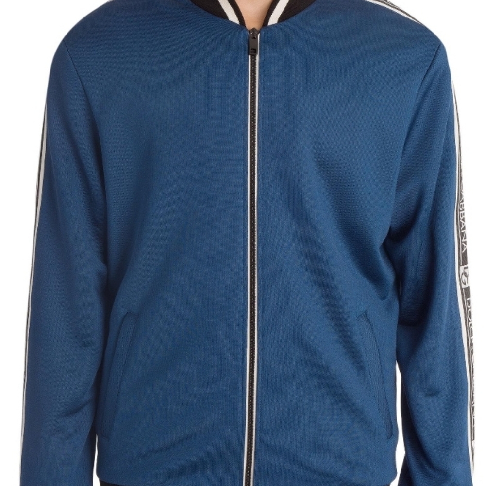 Dolce & Gabbana Men's Blue Bomber Jacket - Picture 2 of 8